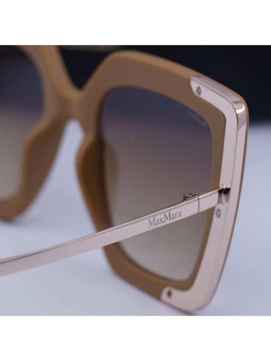 Max Mara DESIGN4 MM0051 73F Sunglasses Brown Square Frame, Brown Lenses main image 6